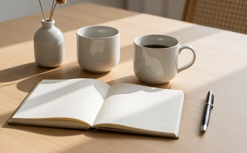 Dua cangkir kopi dan buku terbuka di meja kayu dengan cahaya pagi hangat